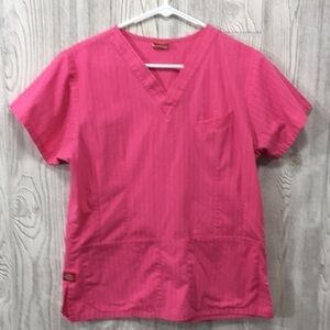 Dickies Pink Scrub Top Small